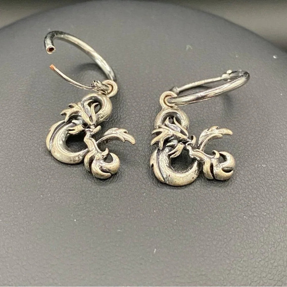 Wizards Signed Dungeons and Dragons Huggie Mini Hoop Earrings - Picture 5 of 6
